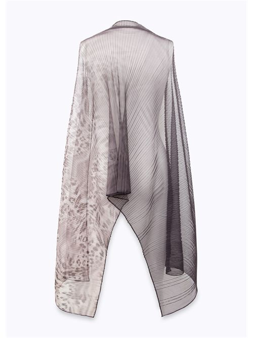 Stola in tulle plissé animalier BLUGIRL BLUMARINE | NA6012J3895/P9401